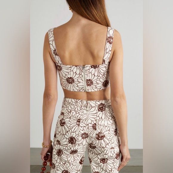 Reformation Sunny floral-print jeans , sz : 4 - Picture 4 of 13